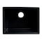 Alfi Brand Black Matte 24" x 18" Fireclay Undermount / Drop In Fireclay Kitchen Sink AB2418UD-BM - alternate 6